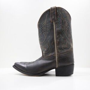 Children's Rustic Cowboy Boots - Dark Brown
